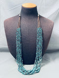 One Of Best Vintage Santo Domingo Turquoise Nuggets Sterling Silver Necklace-Nativo Arts