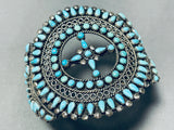 The Finest Vintage Native American Zuni Turquoise Cluster Bracelet This Year!-Nativo Arts