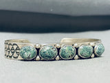 Special San Felipe Green Turquoise Sterling Silver Bracelet-Nativo Arts