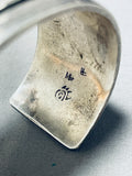 Marc Coochwykvia!! Rare Vintage Native American Hopi Sterling Silver Bracelet Old-Nativo Arts