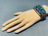 One Of The Best Ever Vintage Native American Navajo Morenci Turquoise Sterling Silver Bracelet-Nativo Arts
