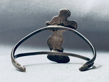Rare Very Old Mickey Mouse Vintage Native American Navajo Turquoise Sterling Silver Bracelet-Nativo Arts