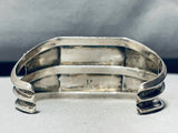 One Of Best Ever Vintage Native American Navajo Lone Mountain Turquoise Sterling Silver Bracelet-Nativo Arts