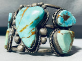 One Of The Best Ever Vintage Native American Navajo Royston Turquoise Sterling Silver Bracelet-Nativo Arts