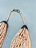 Superior Vintage Southwest Meln Heishi 18 Strand Necklace Old-Nativo Arts