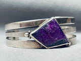 The Best Sugulite Roie Jaque Vintage Native American Navajo Sterling Silver Bracelet-Nativo Arts