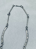 Jake Family Unique Vintage Native American Navajo Turquoise Sterling Silver Necklace-Nativo Arts