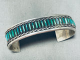Iconic Vintage Native American Zuni Royston Turquoise Sterling Silver Bracelet-Nativo Arts