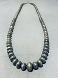 Gorgeous Vintage Native American Navajo Sterling Silver Necklace-Nativo Arts