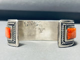 Important Vintage Santo Domingo Tony Aguilar Sterling Silver Inlay Bracelet-Nativo Arts