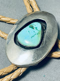 Tremendous Vintage Native American Navajo Royston Turquoise Sterling Silver Bolo-Nativo Arts