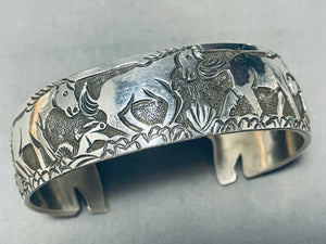 Native American Most Detailed Horse Bracelet! Sterling Silver!-Nativo Arts