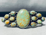 One Of The Best Ever Vintage Native American Navajo Royston Turquoise Sterling Silver Bracelet-Nativo Arts