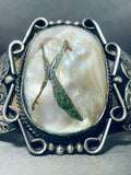 One Of The Most Unique Roadrunner Vintage Native American Navajo Sterling Silver Bracelet-Nativo Arts