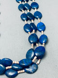 One Of The Best Ever Vintage Navajo Lapis Heishi Necklace-Nativo Arts