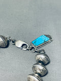 Sensational Native American Navajo Signed Pilot Mountain Turquoise Silver Dimes Bracelet-Nativo Arts