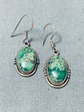 Superior Vintage Native American Navajo Royston Turquoise Sterling Silver Earrings-Nativo Arts