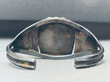 Rare Sectioned Flank Vintage Native American Navajo Turquoise Sterling Silver Bracelet-Nativo Arts