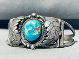 Superior Vintage Native American Navajo Royston Turquoise Sterling Silver Bracelet-Nativo Arts
