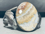 Rivers Of Agate Vintage Native American Navajo Sterling Silver Bracelet-Nativo Arts