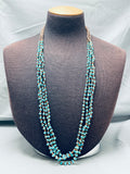 Gorgy Vintage Navajo Turquoise Heishi Necklace Old-Nativo Arts