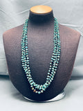 One Of The Best Vintage Santo Domingo Royston Turquoise Sterling Silver Necklace-Nativo Arts