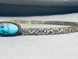 Completely Hndmade Vintage Native American Navajo Turquoise Sterling Silver Hat Band Concho Belt-Nativo Arts