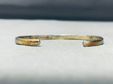 Native American Unique Smooth Surface Inlay Vintage Zuni Turquoise Sterling Silver Bracelet-Nativo Arts
