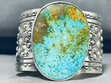 Jaw-dropping San Felipe Royston Turquoise Sterling Silver Bracelet Signed-Nativo Arts