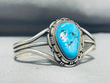 Astonishing Vintage Native American Navajo Morenci Turquoise Sterling Silver Bracelet-Nativo Arts