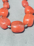 Gorgeous Vintage Southwest Strawberry Quartz Sterling Silver Necklace-Nativo Arts