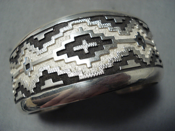 Authentic Dan Jackson Navajo Sterling Silver Bracelet Native American-Nativo Arts