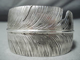 Extreme Detail Navajo Sterling Silver Bracelet Native American-Nativo Arts