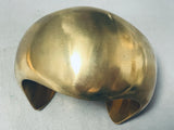 Native American Very Rare Vintage Orville Tsinnie Brass Bracelet Cuff-Nativo Arts