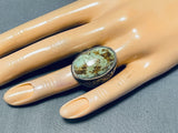 Heavy Rare Turquoise Vintage Native American Navajo Royston Sterling Silver Ring-Nativo Arts