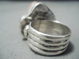 Whimsical Navajo Shell Sterling Silver Frog Ring Native American-Nativo Arts