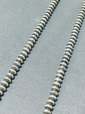 Perfect Vintage Native American Navajo Sterling Silver Necklace-Nativo Arts