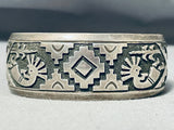 Authentic Thomas Singer Vintage Native American Navajo Sterling Silver Bracelet-Nativo Arts