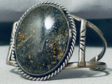 Rare Stars Of The Sky Stone Vintage Native American Navajo Sterling Silver Bracelet-Nativo Arts
