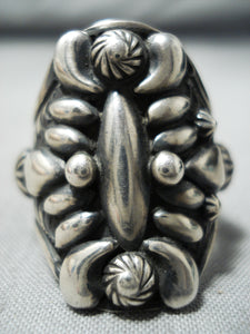 Very Important Vintage Native American Navajo Darryl Becenti Sterling Silver Ring-Nativo Arts