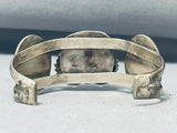 One Of The Most Unique Vintage Native American Zuni Bird Sterling Silver Turquoise Bracelet-Nativo Arts