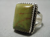 Important Shiprock Artist Vintage Native American Navajo Royston Turquoise Sterling Silver Ring-Nativo Arts