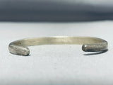 Fabulous Vintage Native American Navajo Inlay Turquoise Sterling Silver Bracelet-Nativo Arts