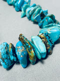 Incredible Vintage Native American Navajo Kingman & Royston Turquoise Sterling Silver Necklace-Nativo Arts