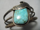 Magnificent Vintage Native American Navajo Royston Turquoise Sterling Silver Bracelet Old-Nativo Arts