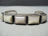 Fantastic Vintage Navajo Jasper Sterling Silver Bracelet Native American-Nativo Arts
