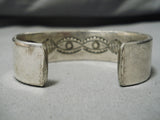 Marvelous Vintage Navajo Heavy Sterling Silver Native American Bracelet-Nativo Arts