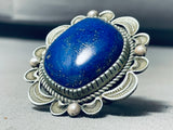 Native American Best Vintage Al Sanchez Midnight Lapis Sterling Silver Ring-Nativo Arts