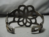Amazing Vintage Navajo Daisy Sterling Silver Native American Bracelet-Nativo Arts
