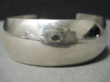 Exceptional Vintage Navajo Sterling Silver Bracelet Old Native American-Nativo Arts